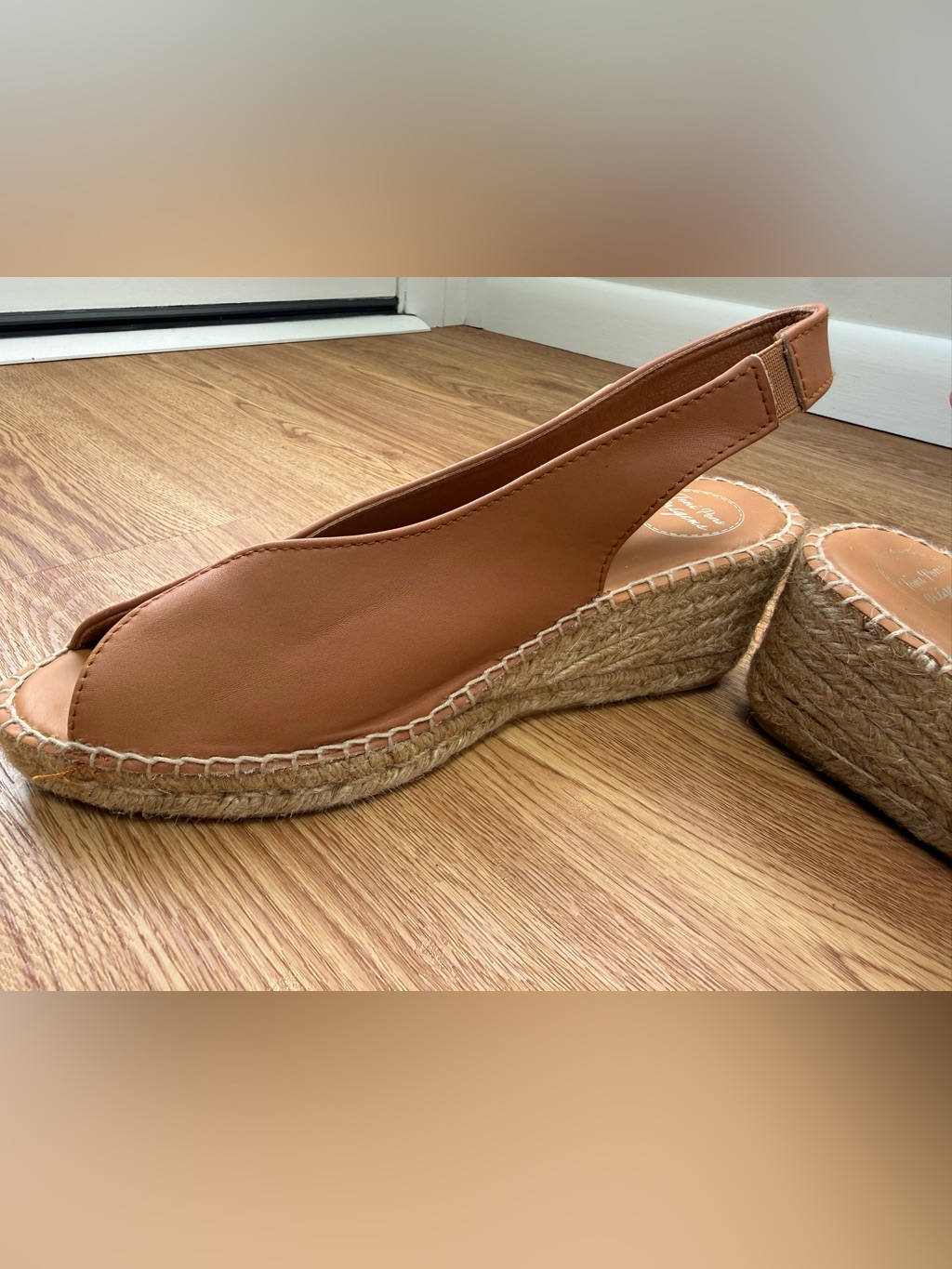 Toni Pons Wedge Bernia-P Tan Leather Espadrilles — image 4 of 8